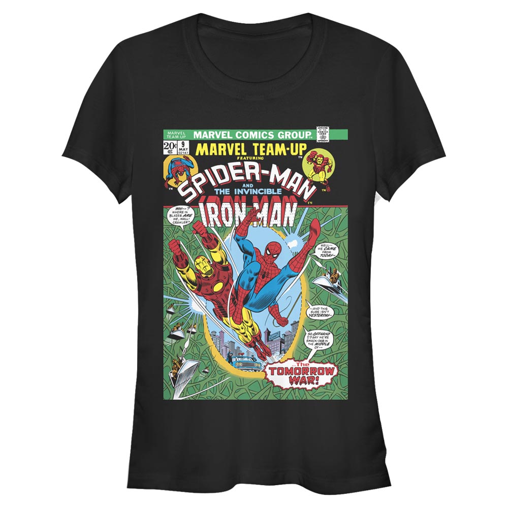 Junior's Marvel Spider Iron T-Shirt