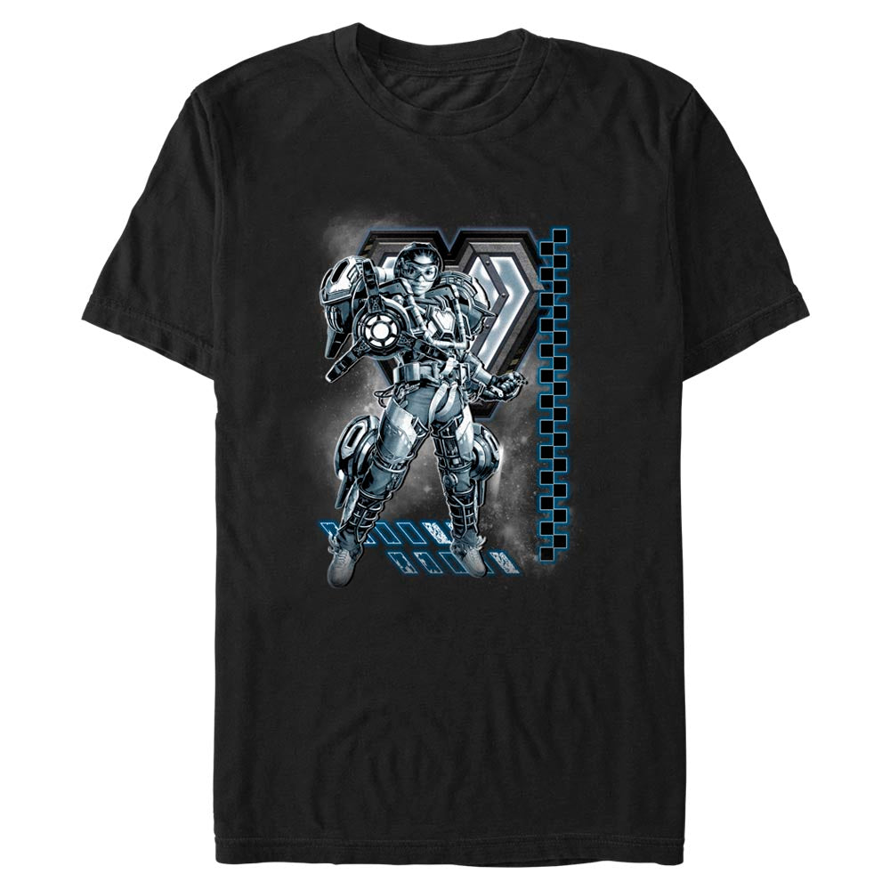 Men's Marvel Black Panther Wakanda Forever Iron Heart Hero Shot T-Shirt