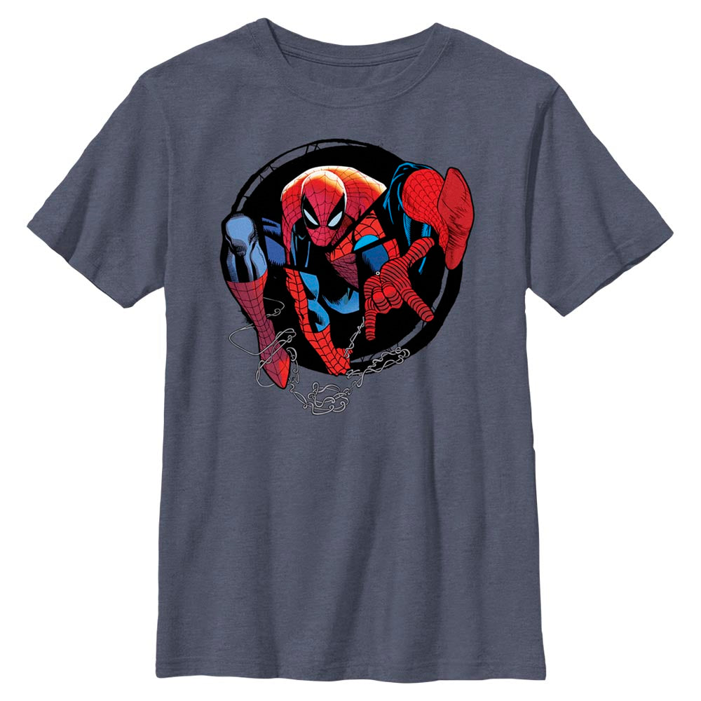 Boy's Marvel Spider-Man Beyond Amazing SPIDEY CIRCLE FORWARD T-Shirt