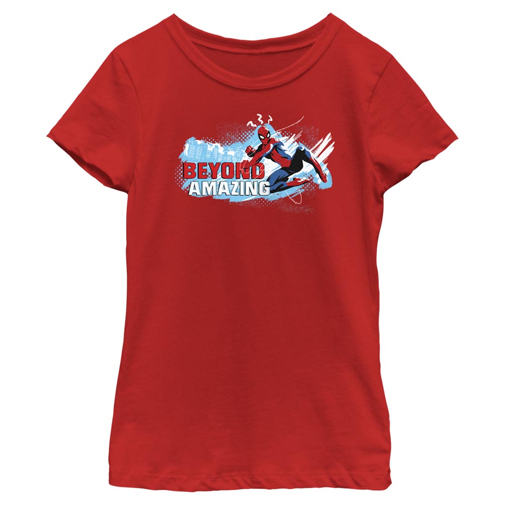 Girl's Marvel Spider-Man Beyond Amazing BEYOND SWING POSE T-Shirt